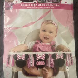 Minnie Mouse Deluxe High Chair Decoration