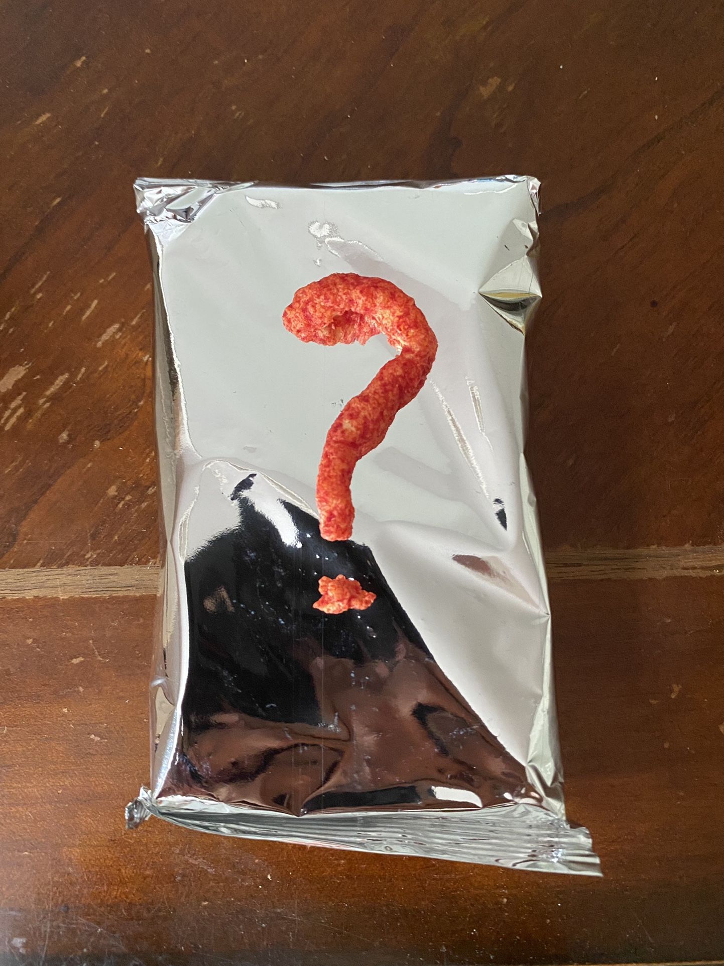 Question Mark Shaped Cheeto