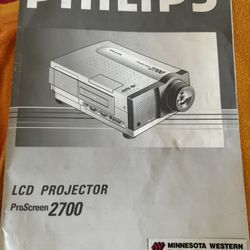 Philips ProScreen 2700 LCD Projector 