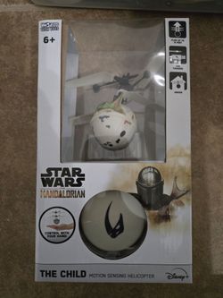 Star wars mandalorian the child motion sensing helicopter