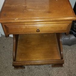 Nightstand Or End Table Oak.