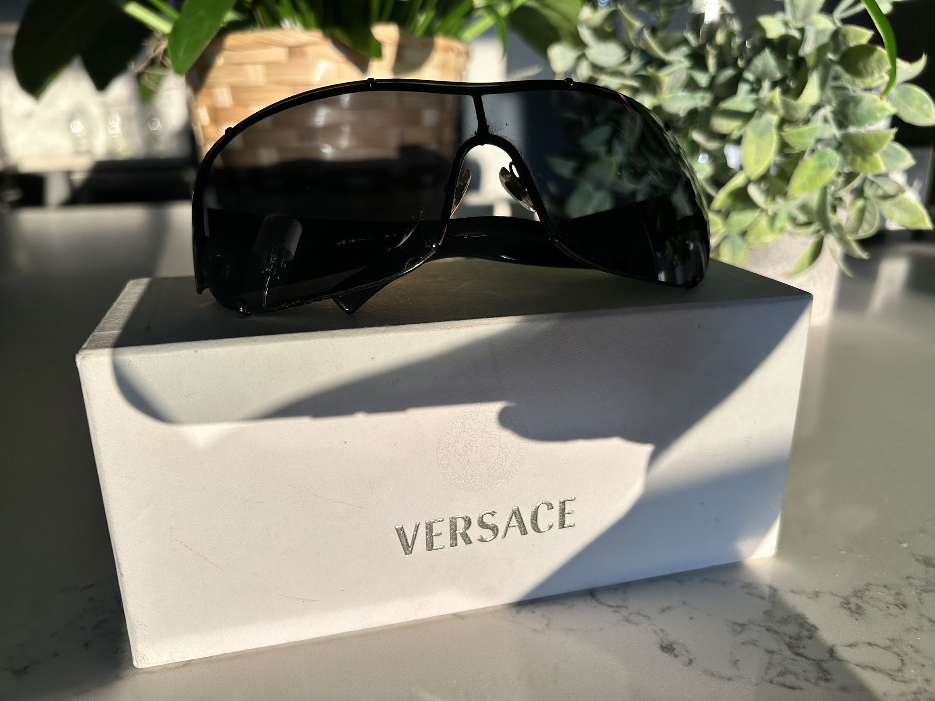 Versace Mod 2057 Sunglasses Shield Y2K 90s Shades