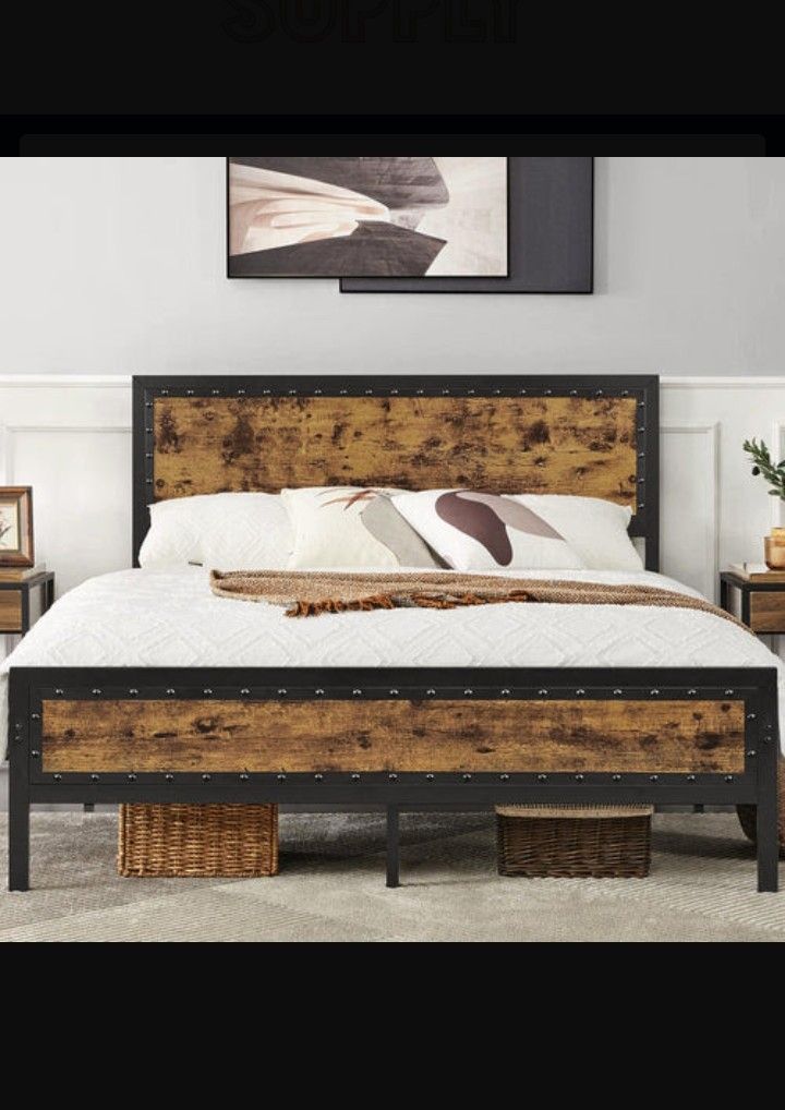 Yaheetech Full Bed Frame Metal Bed