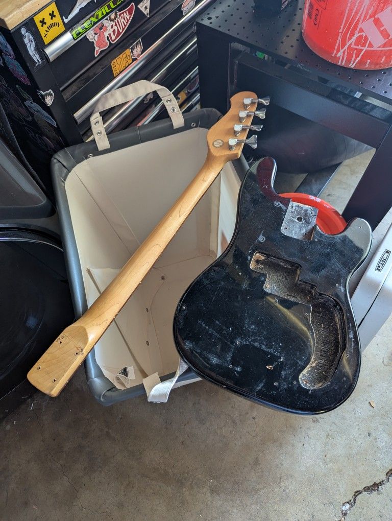 Bass Guitar Body and Neck