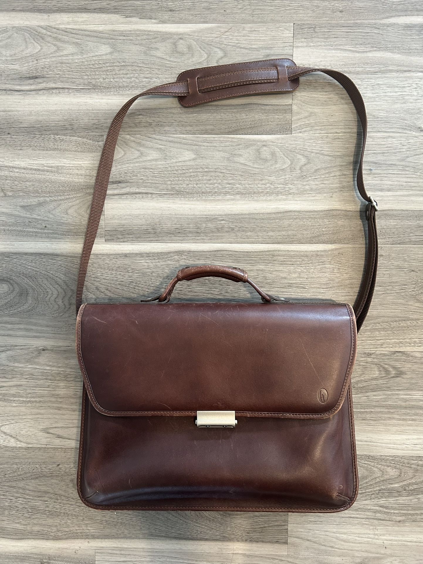 Hartmann Leather Briefcase/Messenger Bag