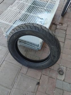 Motorcycle Tire with Tread