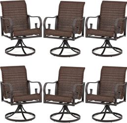 EROMMY Patio Swivel Chairs Set
