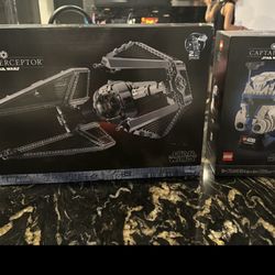 Lego Star Wars 75382 Tie Interceptor & 75349 Captain Rex Helmet New Sealed 
