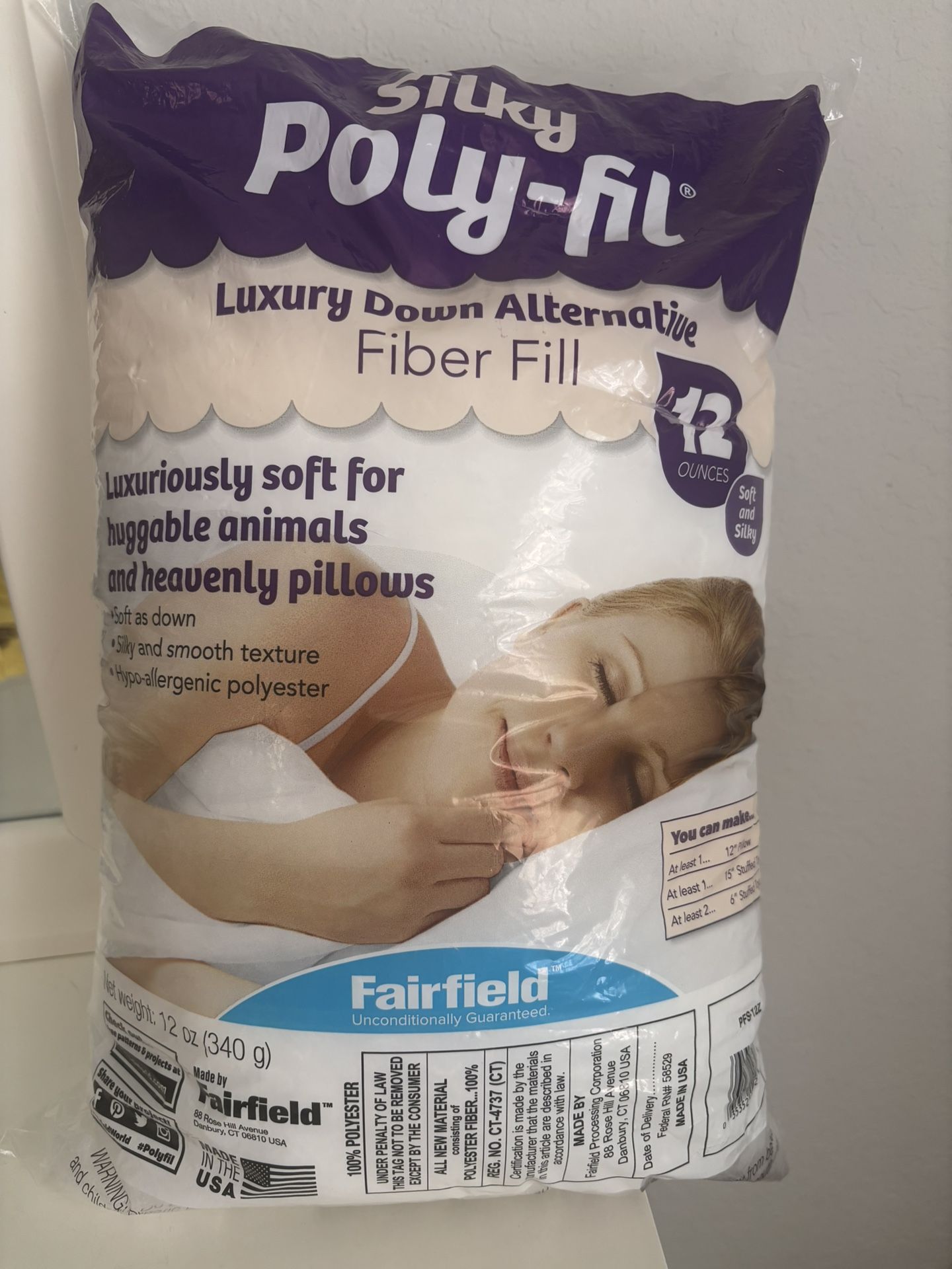 Brand New Silky Poly Fil Fiber