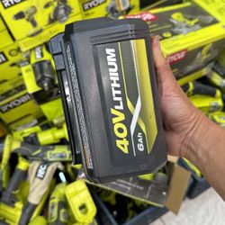 Ryobi 40v 6.0 Amp Batteries $60 Each 