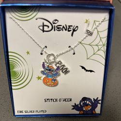 NEW In Box Stitch Halloween Necklace 