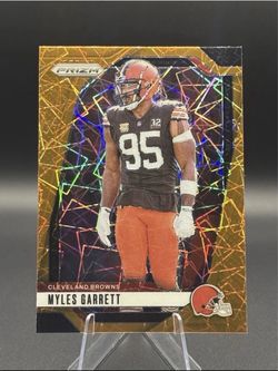2024 Panini Myles Garrett 2 Card Lot Orange Lazer #69 & light It Up #13 Browns