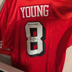 Steve Young Signed Jersey 
