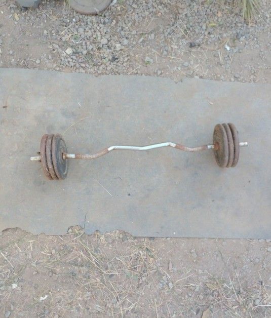 Curl Bar + 60lbs