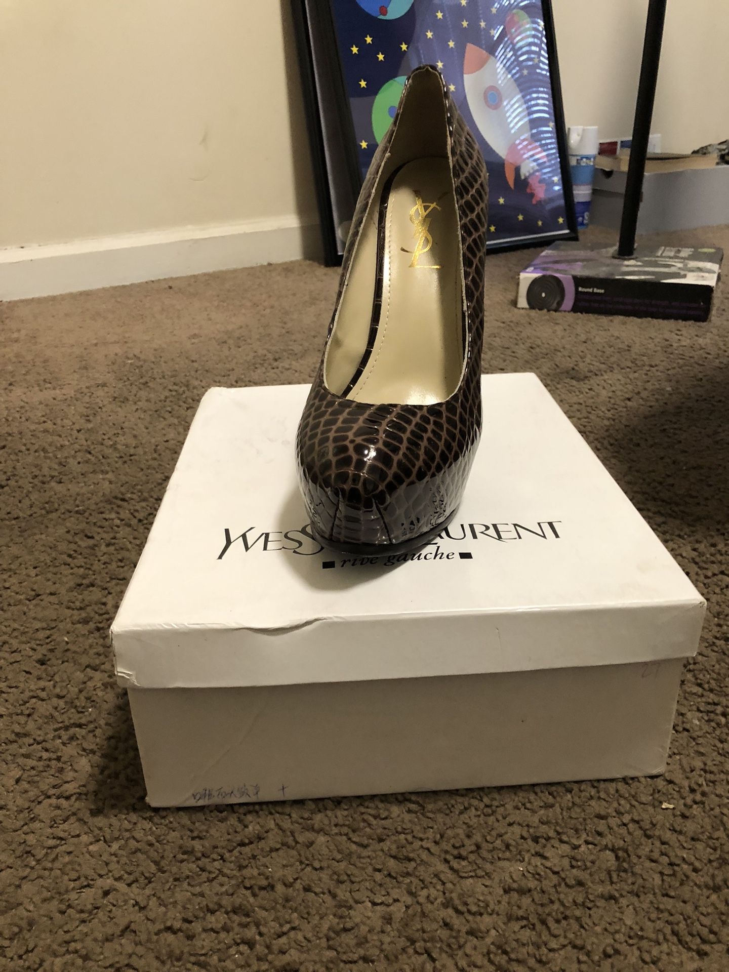Ysl Yves Saint Laurent Tribtoo Platform Pump Heels
