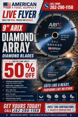 9" ARIX DIAMOND TECHNOLOGY DIAMOND BLADE