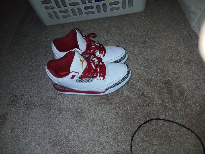 Jordan 3s Retro Cardinal Red 