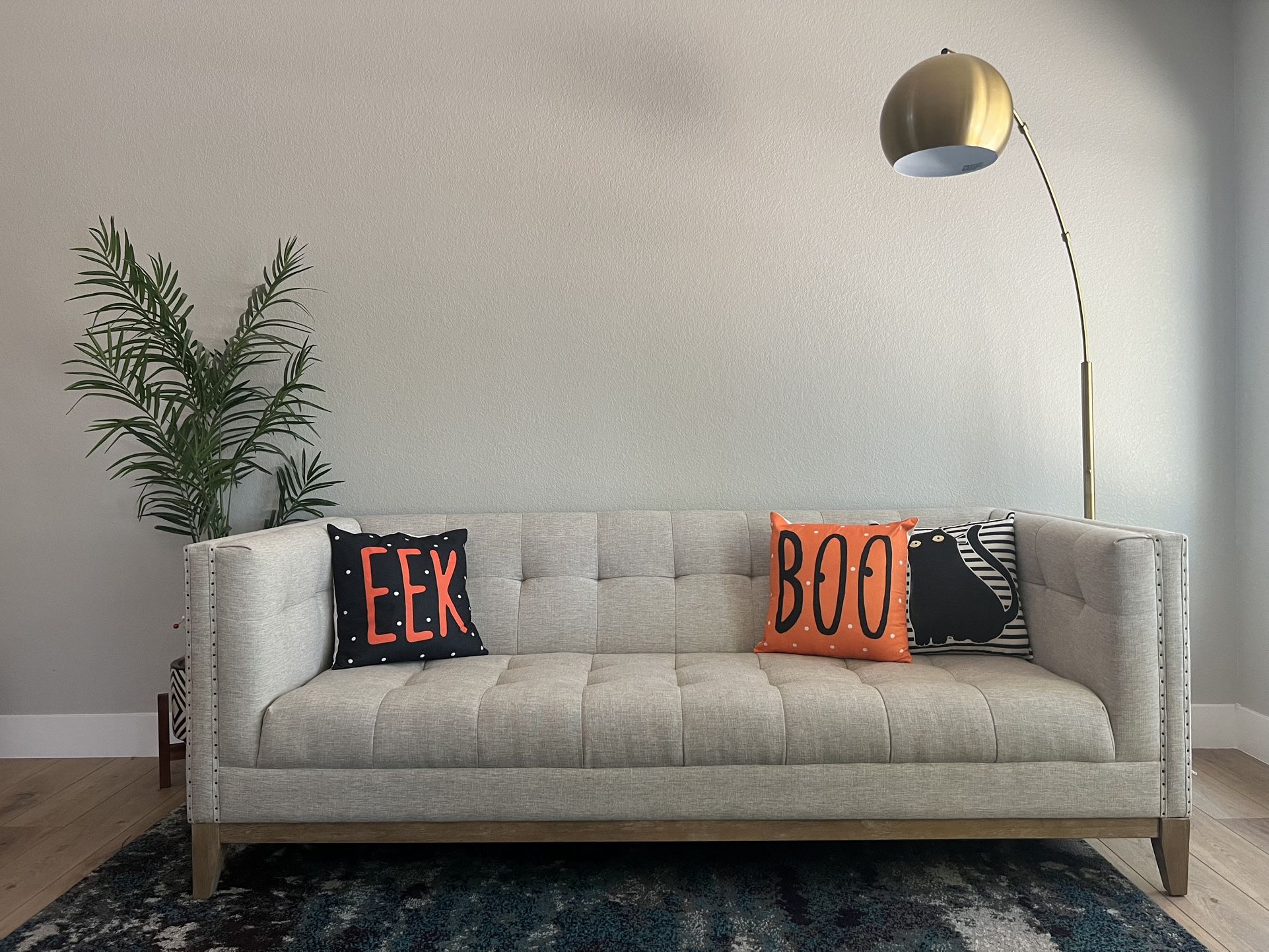 World Market Tufted Nail Head Sofa