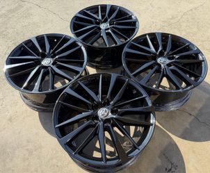 18” Toyota Camry OEM Factory Gloss Black Wheels with Tires