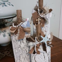 Fall Wood Distressed Rustic Pumpkins 