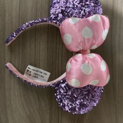 Purple W/pink Bow Glittery Bow