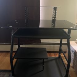 Black Glass Desk For Just $50