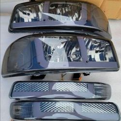 99-06 Gmc Sierra Yukon LED DRL Headlights Luces Micas Calaveras Faros Faroles Focos Headlamps