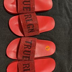 2 Pairs New True Religion slides 