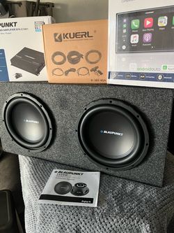 Blaupunkt 10” dual subwoofers 🔊 car stereo package.