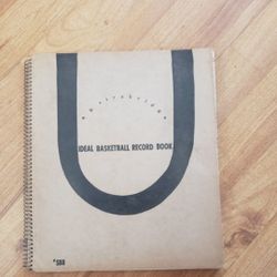 1950s Basketball Record Book 