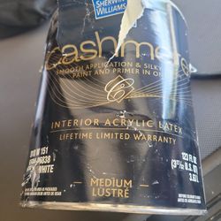 Kashmir Sherwin-Williams flat interior paint.,Extra white  NEW - $45

