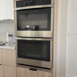 GE 30 in. Smart Double Electric Wall Oven with Self Clean in Stainless Steel