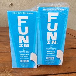 4pk Fun in by sun in temporary hair color - Blue