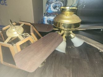 44" fan w/ light & chandelier combo