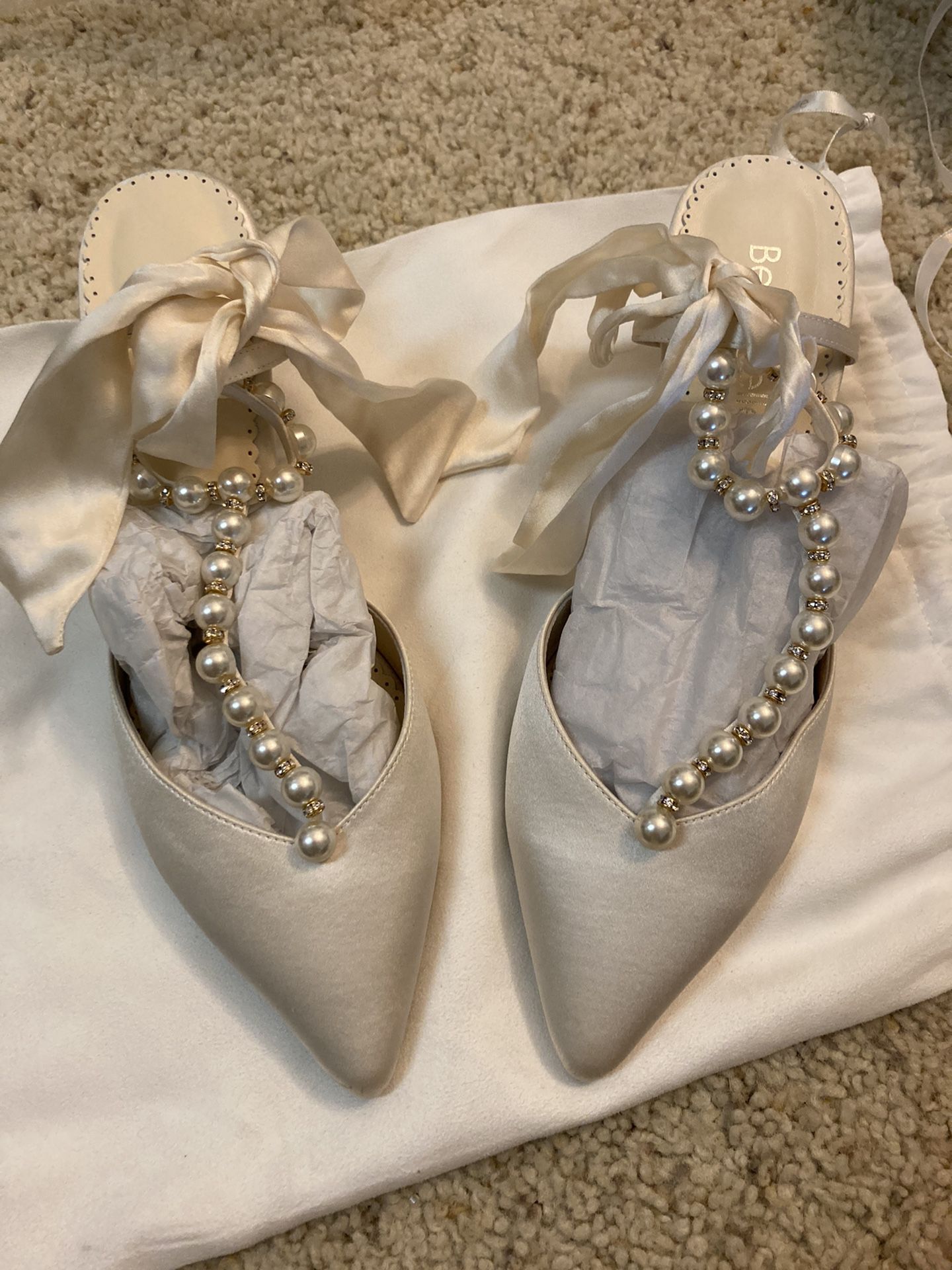 Bella Belle Lucia Peral Wedding Shoes Low Heal