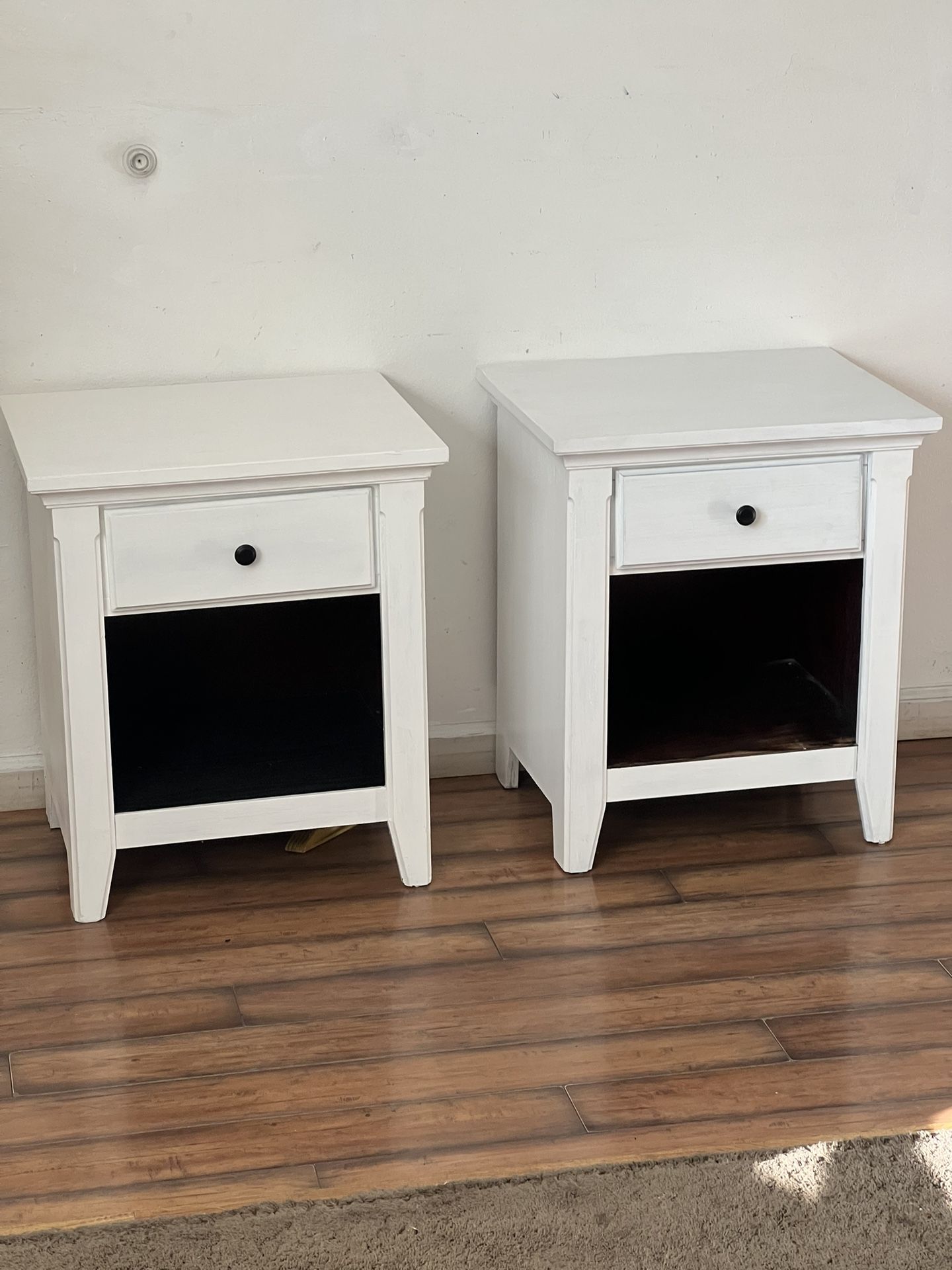 Living spaces white 2 matching night stands