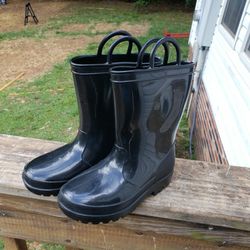Rain Boots ,size 12 Black Kids