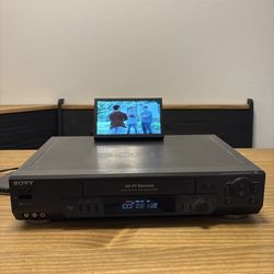 Sony SLV-N70 4-Head VCR Plus Recorder Hi-Fi VHS Player , No Remote  WORKS