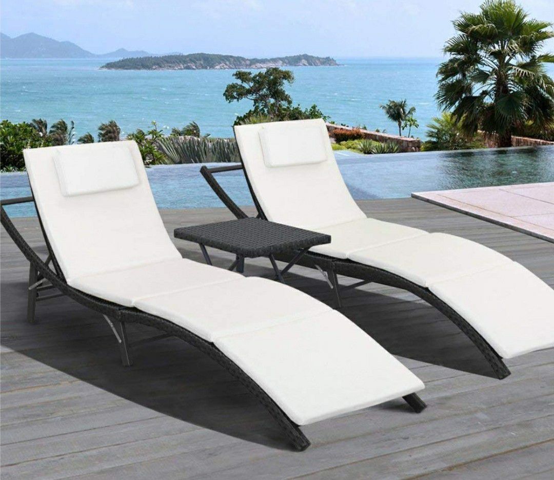 Pool lounge chairs patio chase