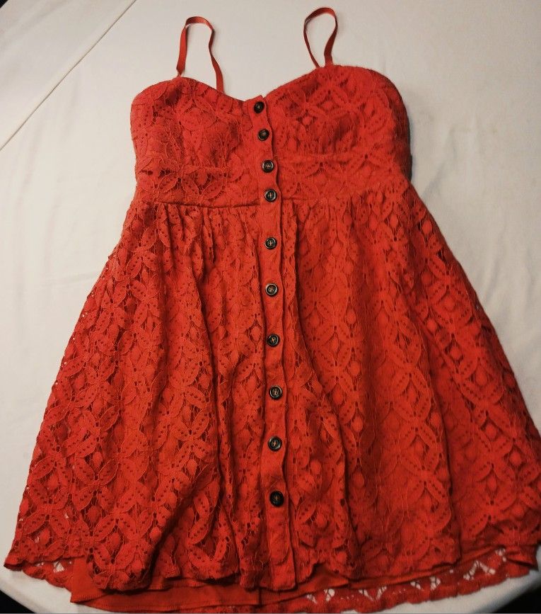 Trixxi Coral Mini Sundress in Medium