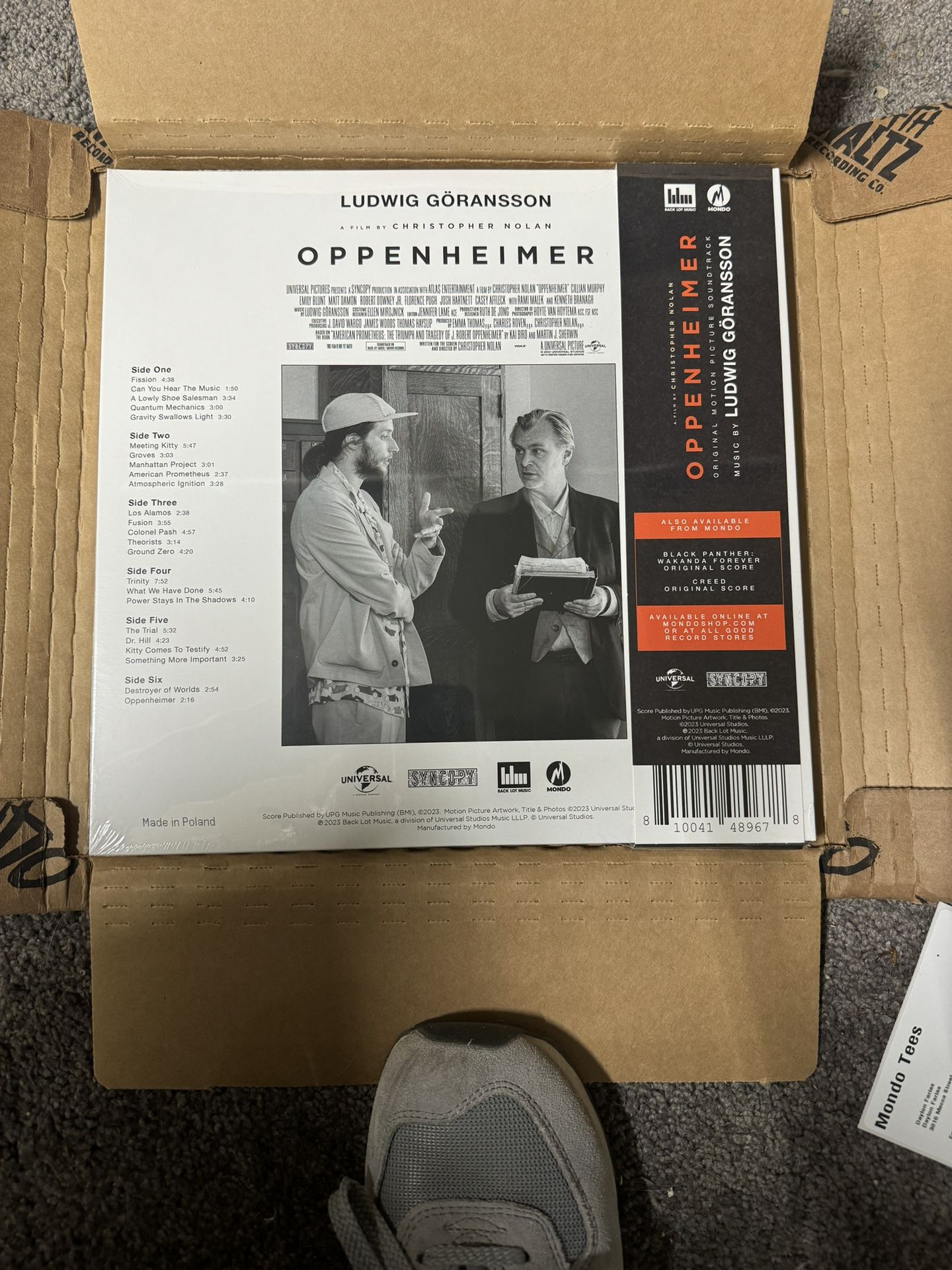 Oppenheimer Original Motion Picture Soundtrack 3XLP