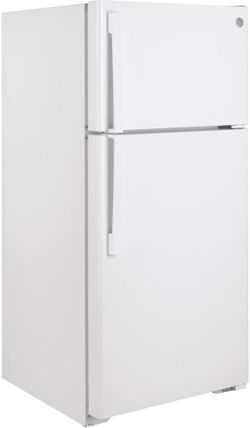 GE® ENERGY STAR® 15.6 Cu. Ft. Top-Freezer Refrigerator       GTE16DTNRWW