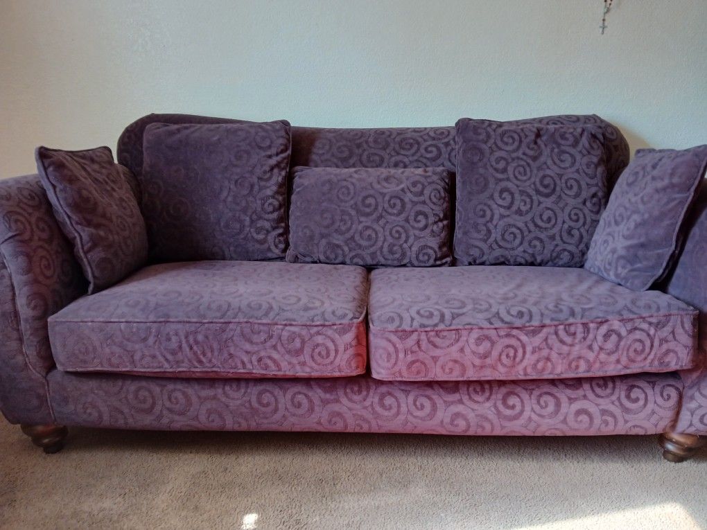 Dark Violet Couch 