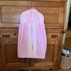Pretty Gingham Pink Diaper Stacker