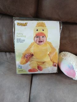 Fuzzy Duckling Halloween Costume Infant 12-18 Months Size Spirit