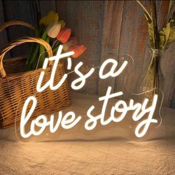 Its a Love Story Wedding Anniversary Led Sign 