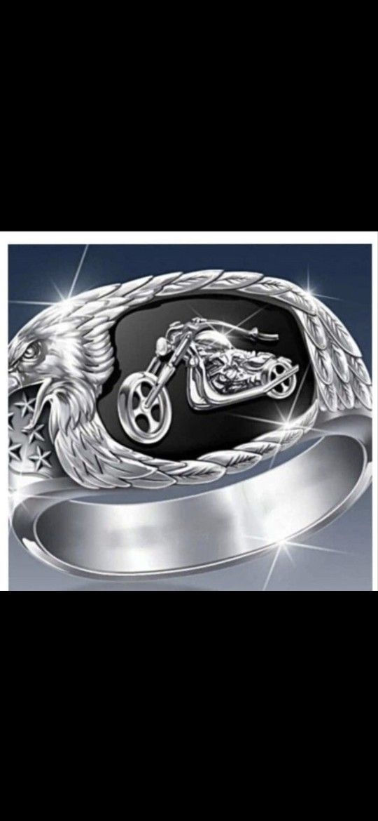 Fear Nothing men's motorcycle ring Brand new, nice heavy ring, alloy metal Size12 