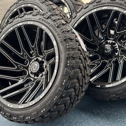 WHEELS TIS 544 24x14 CHEVY /FORD 6x5.5/6x135
