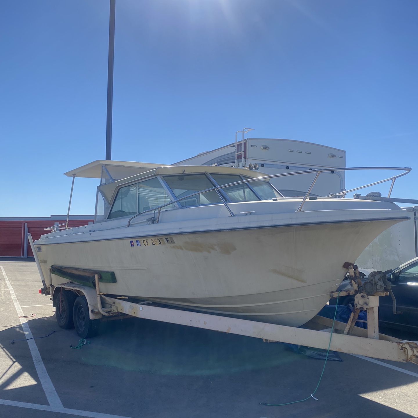 1972 Hydroswift 24ft Boat With Trailer