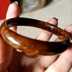 Jade Bracelet Bangle Brown